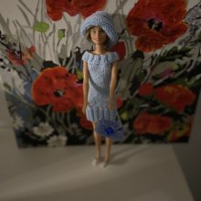 Robe , chapeau et sac Barbie 